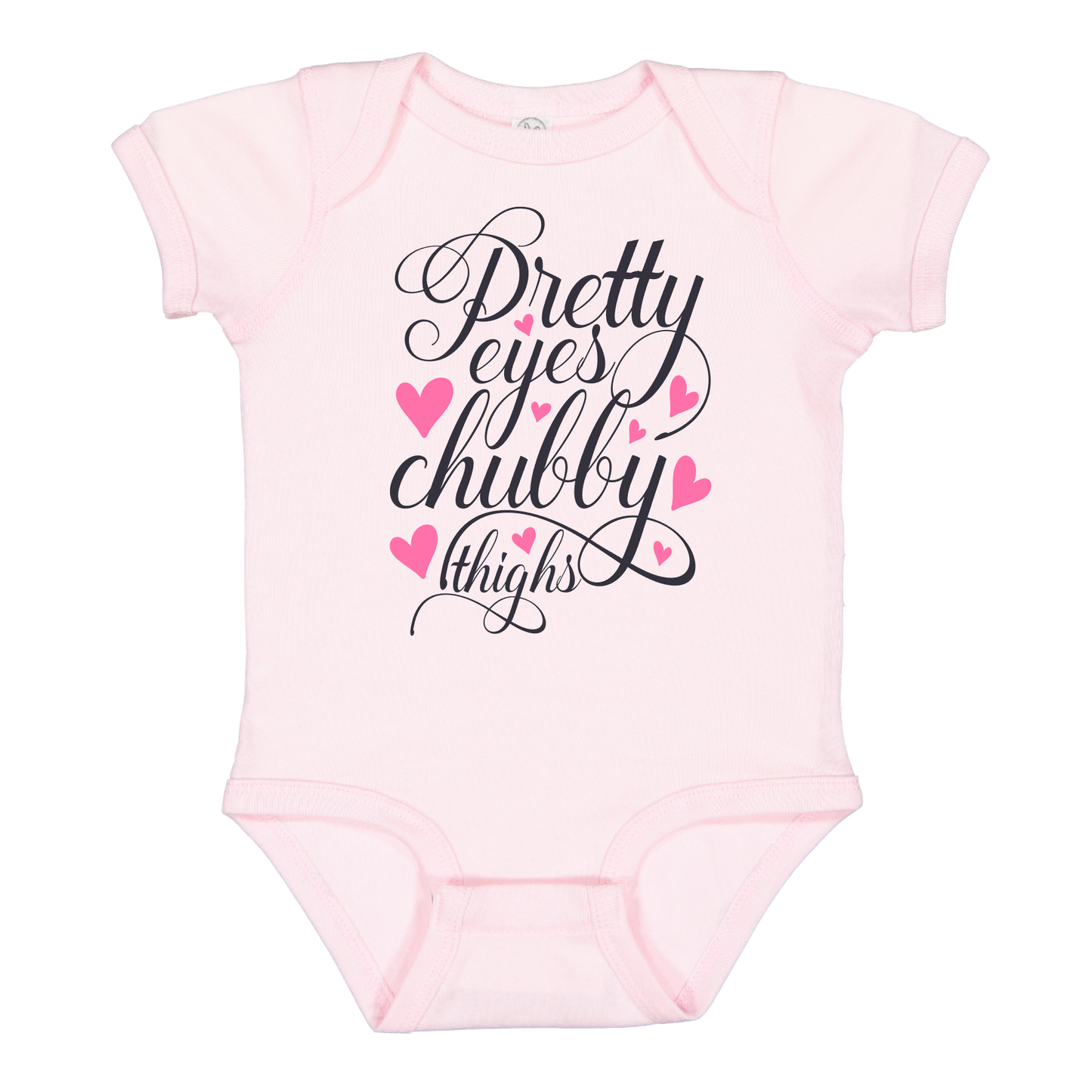 Pretty Eyes, Chubby Thighs Baby Onesie