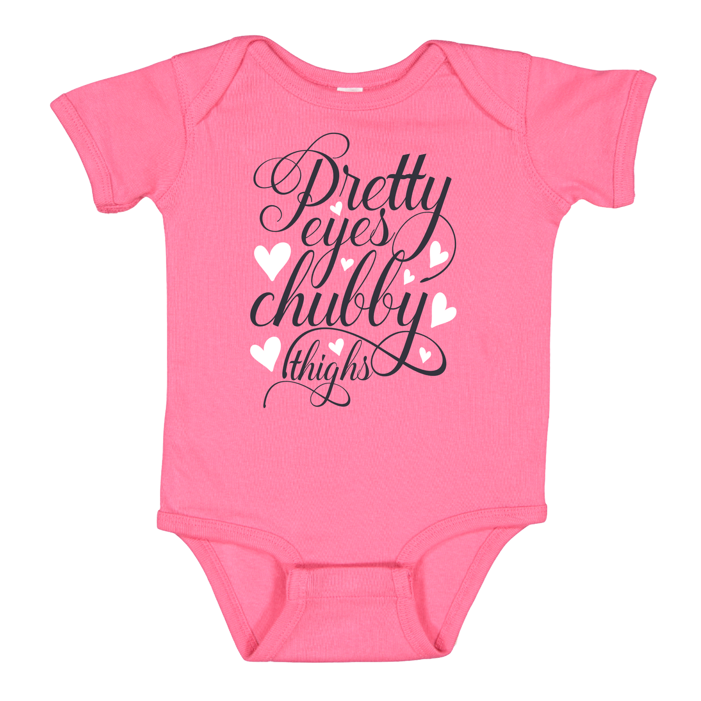 Pretty Eyes, Chubby Thighs Baby Onesie