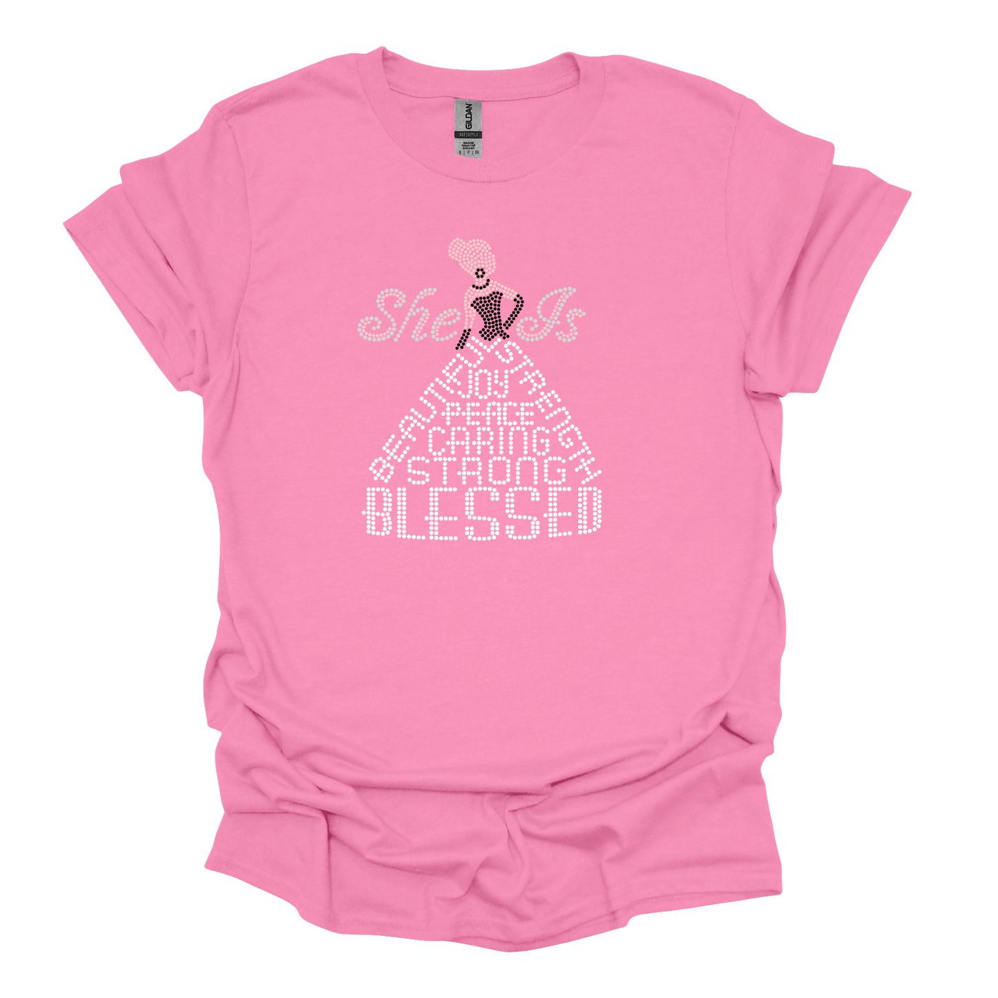 She Is Blessed Rhinestone T-Shirt