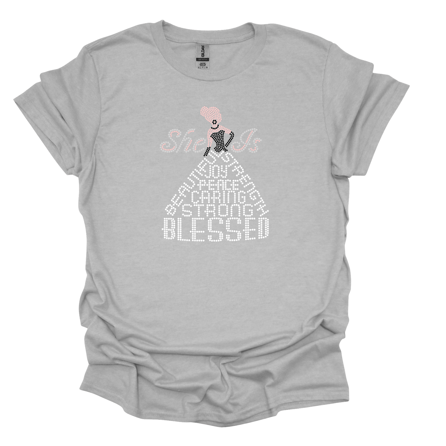 She Is Blessed Rhinestone T-Shirt